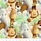 Fabric Traditions Bright Multicolor Packed Jungle Babies Cotton Fabric